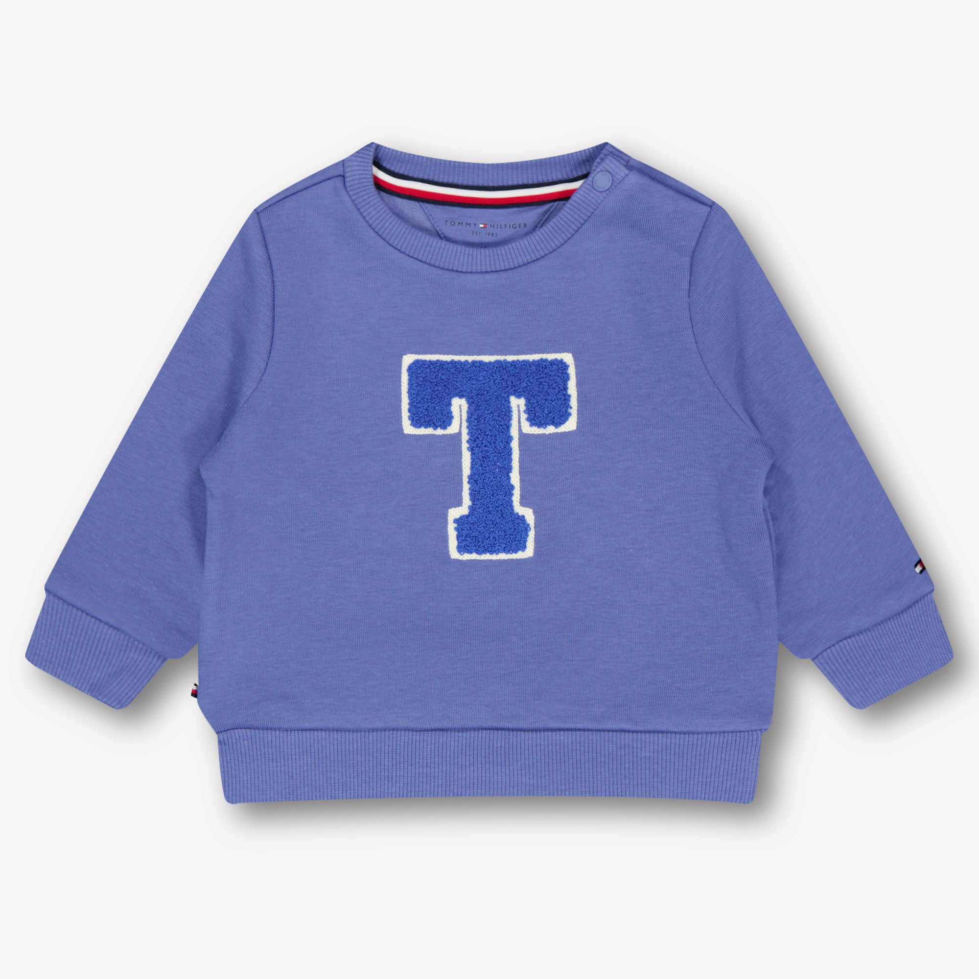 Crew Neck Tommy Hilfiger Trui Jongens Sweatshirt Met Logo Geel