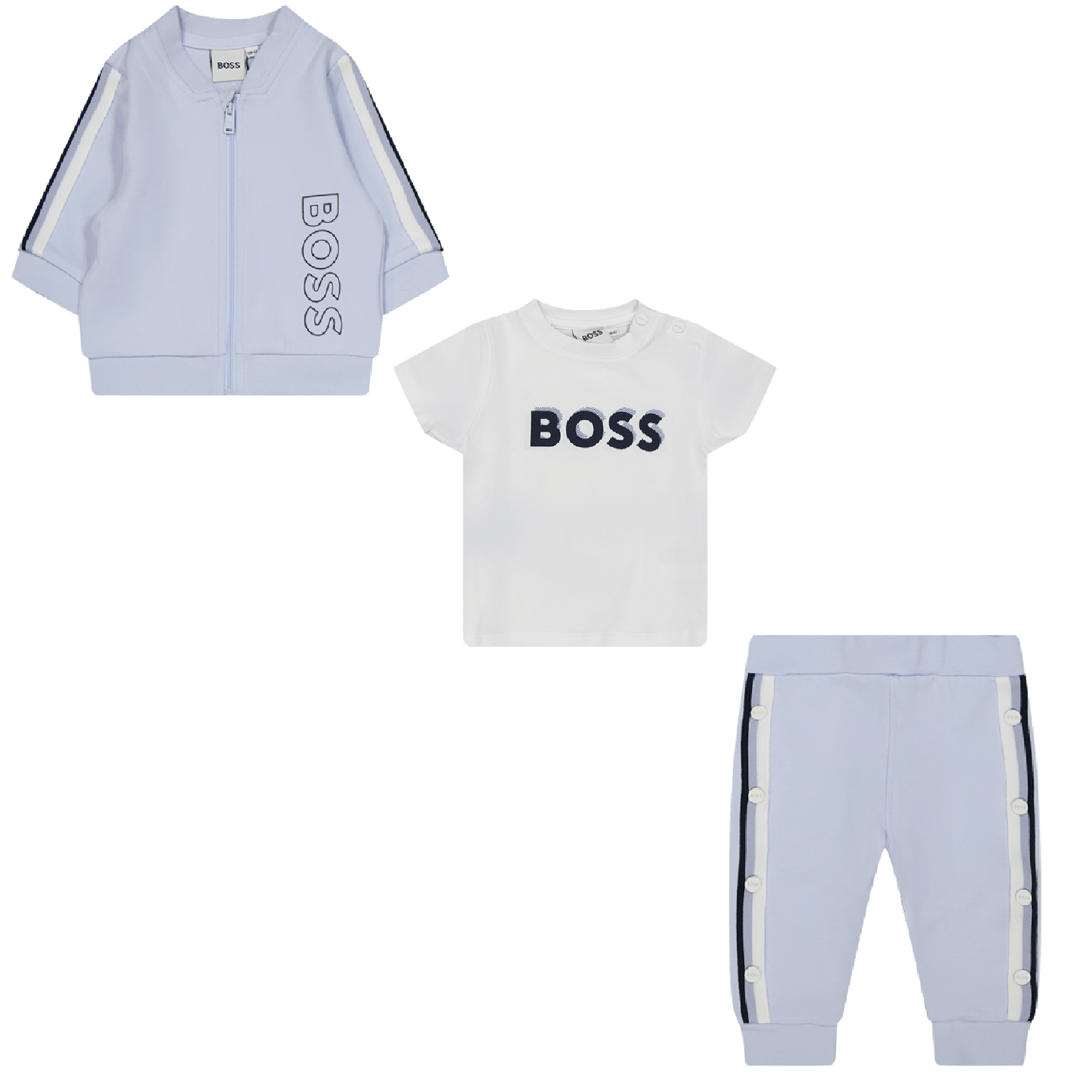 Boss Baby Jongens Joggingpak Licht Blauw 1mnd