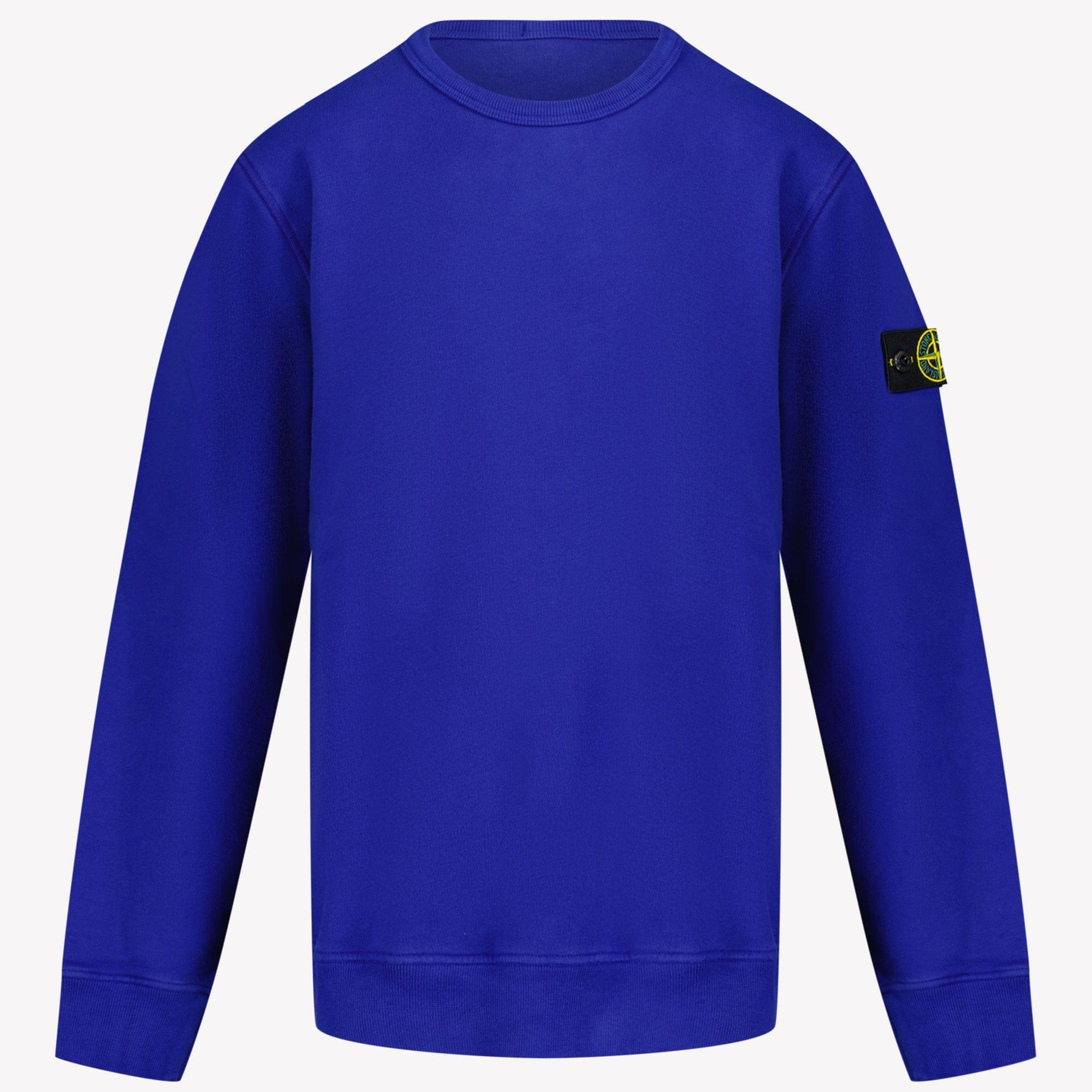 Stone Island Boys sweater Cobalt Blue Superstellar