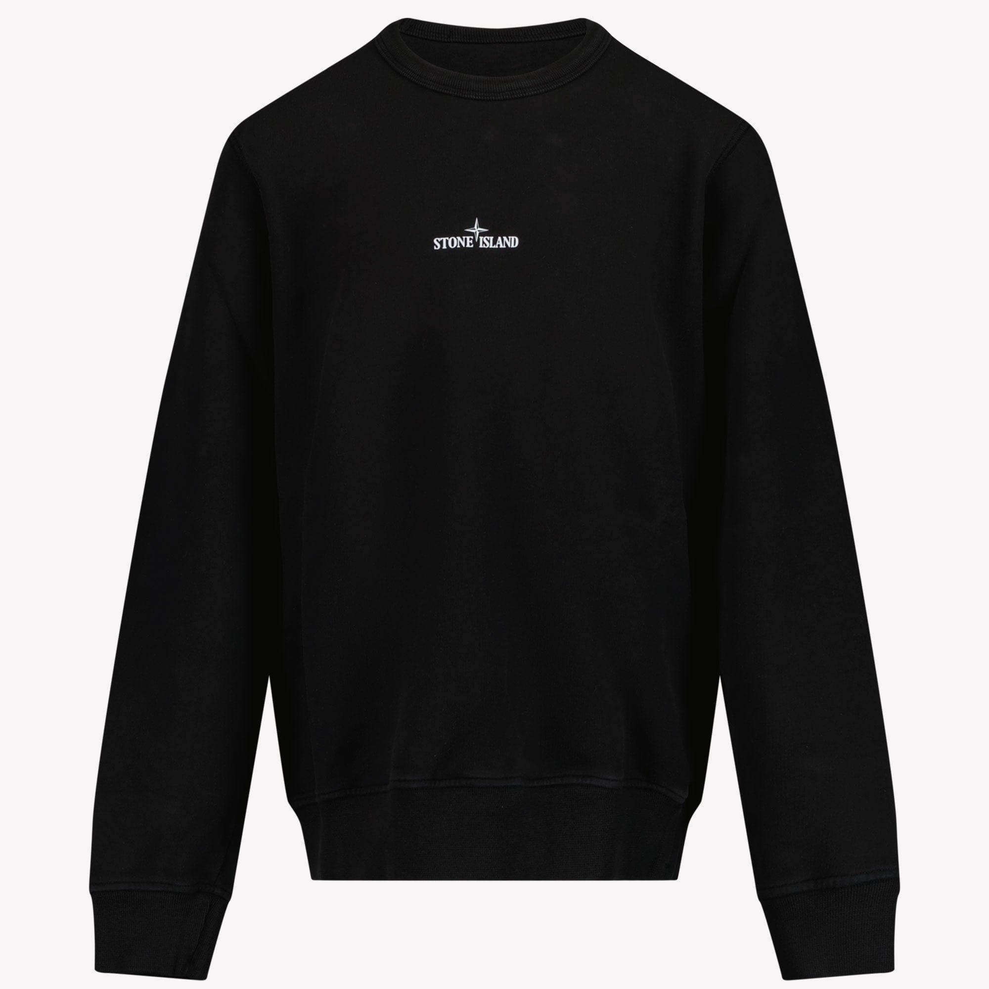 Stone Island Jongens Trui Zwart Superstellar