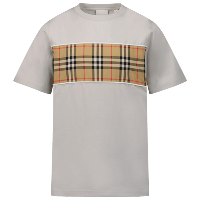 Burberry Kinder Jongens T Shirt Licht Grijs Superstellar