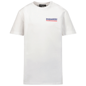 Dsquared2 Kinder Unisex T-Shirt Wit