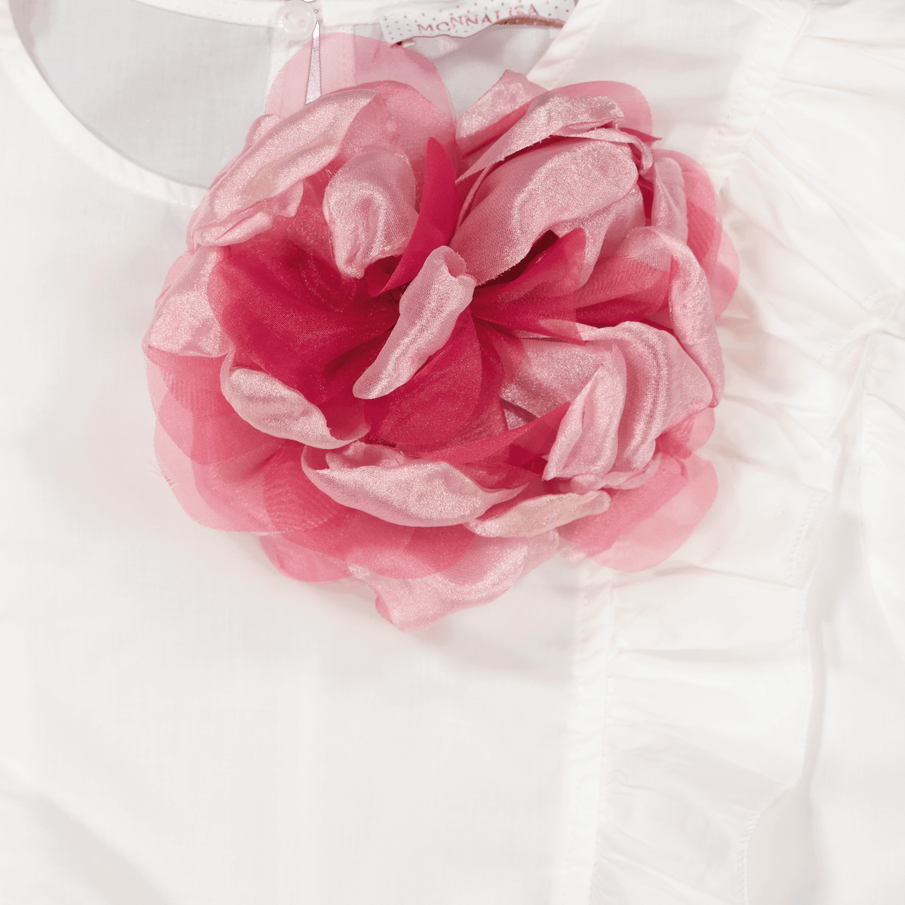 MonnaLisa Kinder Meisjes Blouse Wit
