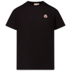 Moncler Kinder Unisex T-Shirt Zwart