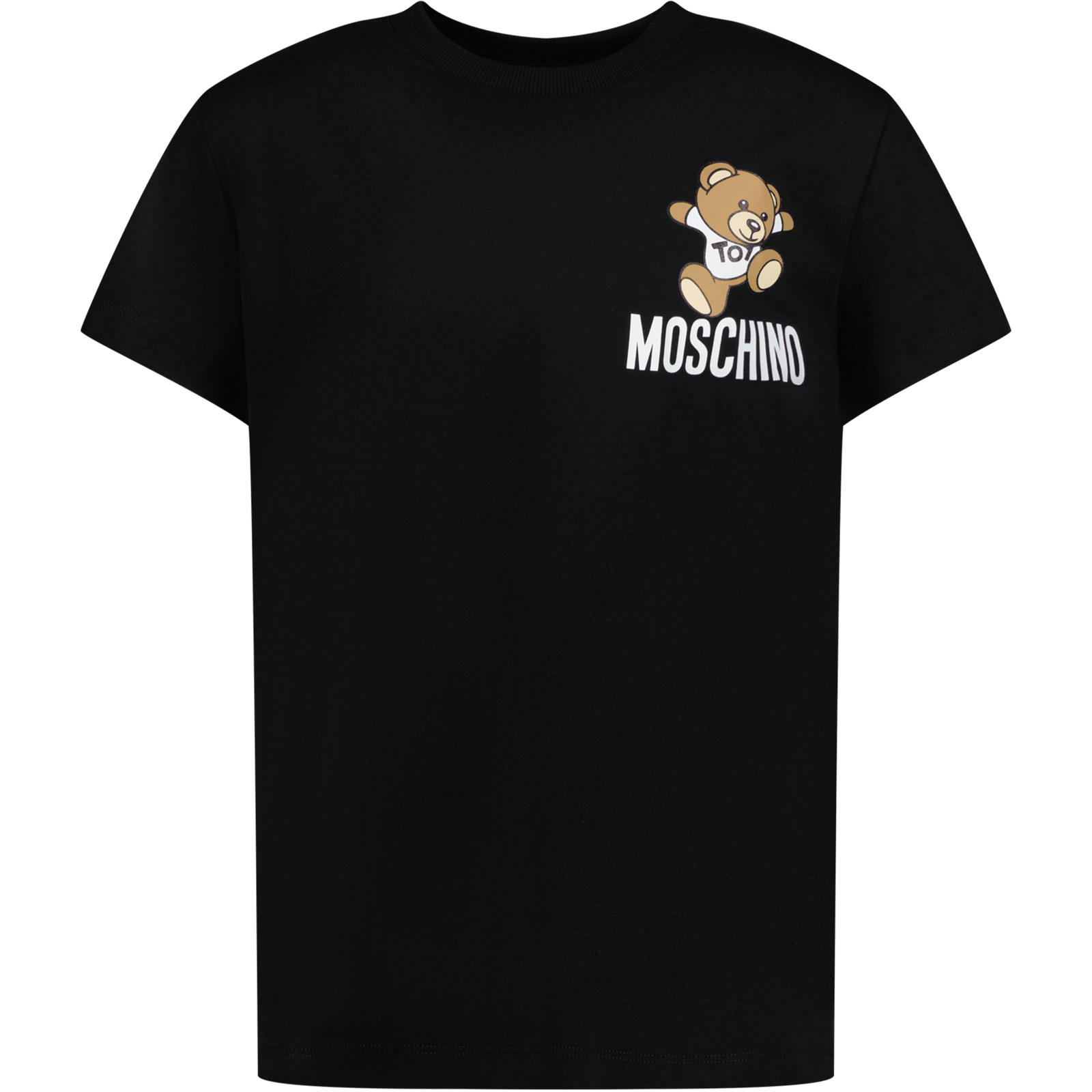 Moschino Kinder Unisex T-Shirt Zwart 4Y