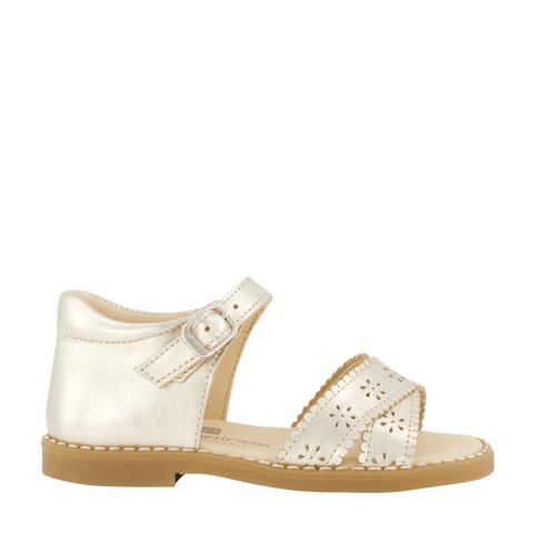 Andanes Kids Girls Sandals Gold