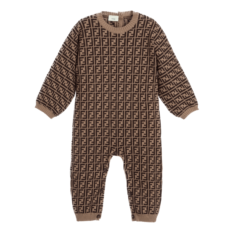 Fendi Unisex Boxpakje Bruin 1mnd