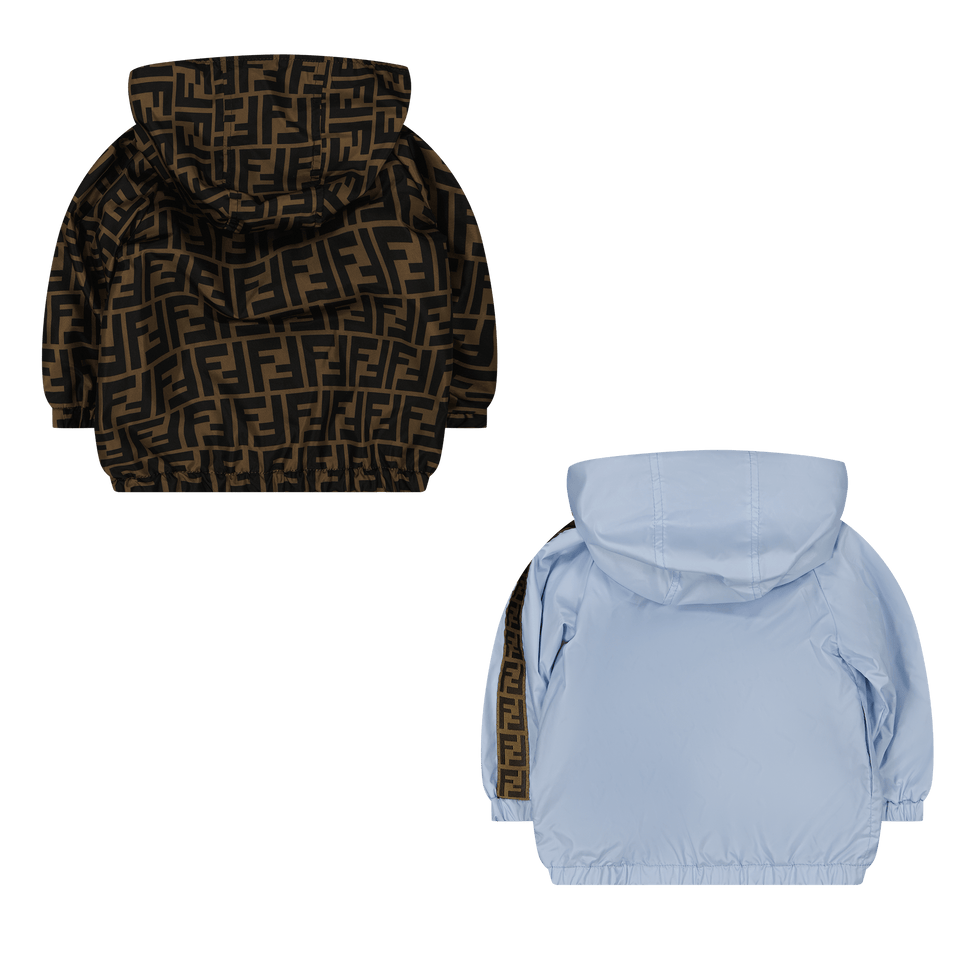 Fendi Baby Unisex Jas Licht Blauw