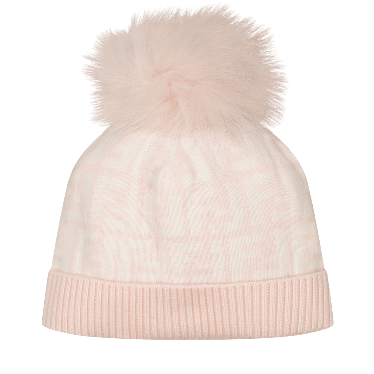 Fendi Baby Meisjes Muts Licht Roze 3 mnd