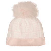 Fendi Baby Meisjes Muts Licht Roze 3 mnd
