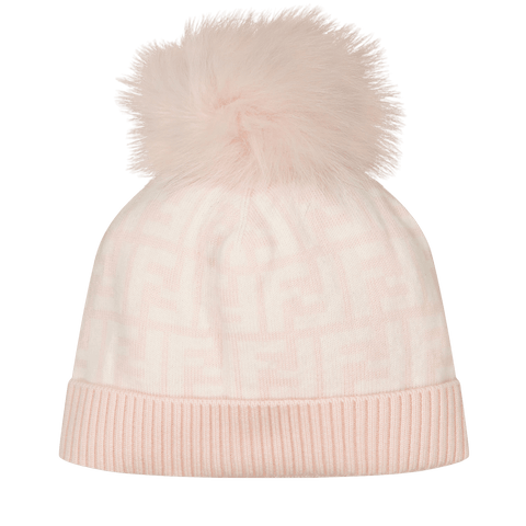 Fendi Baby Meisjes Muts Licht Roze
