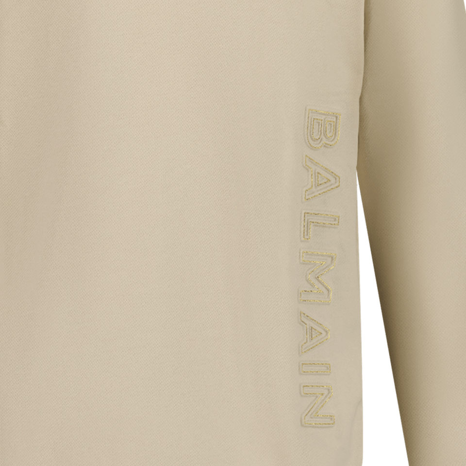 Balmain Kinder Unisex Trui Beige