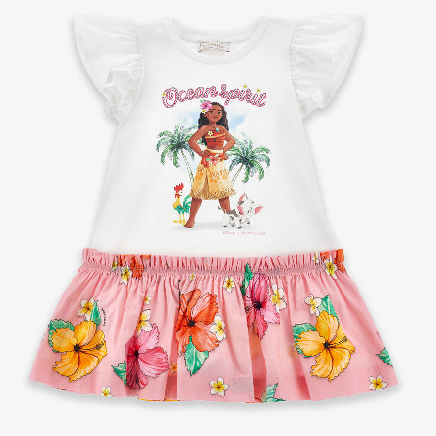 MonnaLisa Kinder Meisjes Jurk In Wit
