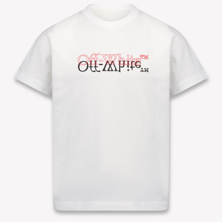 Off-White Kinder Jongens T-Shirt In Wit