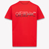 Off-White Kinder Jongens T-Shirt In Rood