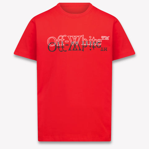 Off-White Kids Boys T-Shirt In Red