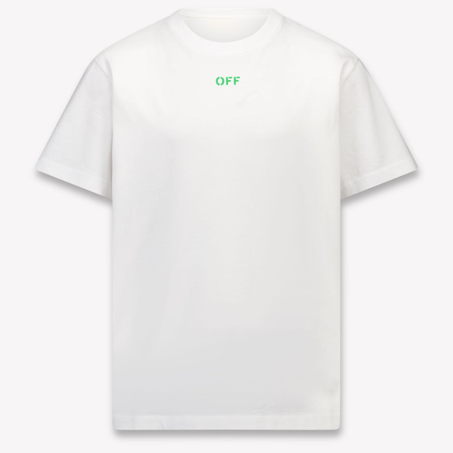 Off-White Kinder Jongens T-Shirt In Wit