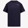Off-White Kinder Jongens T-Shirt In Donker Blauw