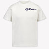 Off-White Kinder Jongens T-Shirt In Wit