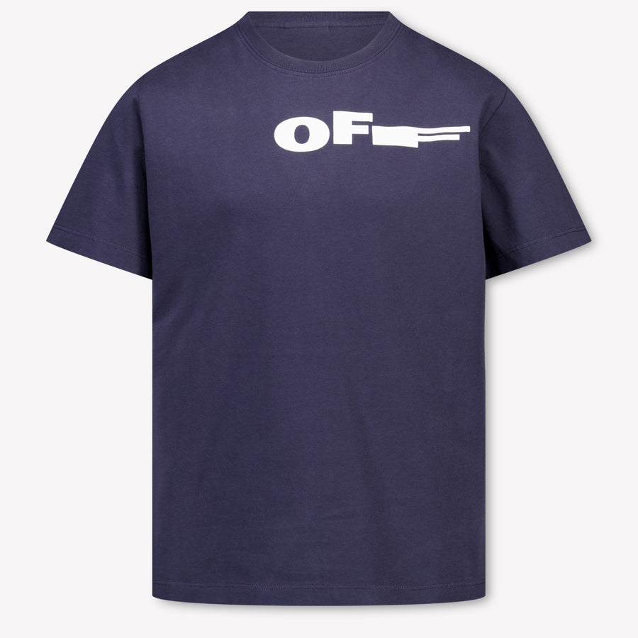 Off-White Kids Boys T-Shirt In Dark Blue