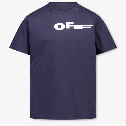 Off-White Kinder Jongens T-Shirt In Donker Blauw