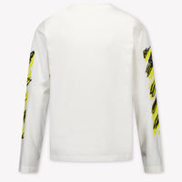 Off-White Kinder Jongens T-Shirt In Wit