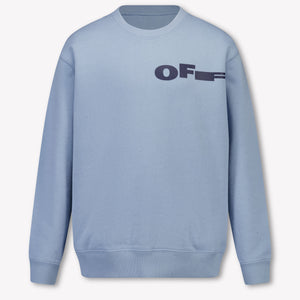 Off-White Kinder Jongens Trui In Licht Blauw