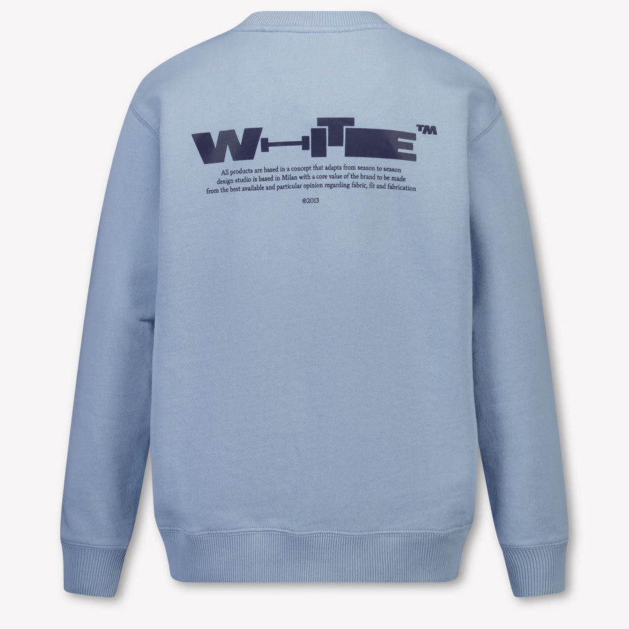 Off-White Kinder Jongens Trui In Licht Blauw