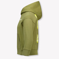 Off-White Kids Boys Sweater In Olive Green