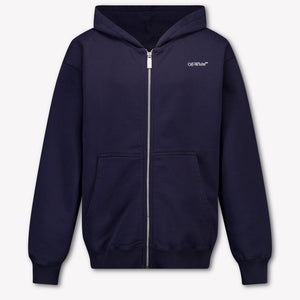 Off-White Kids Boys Cardigan In Dark Blue