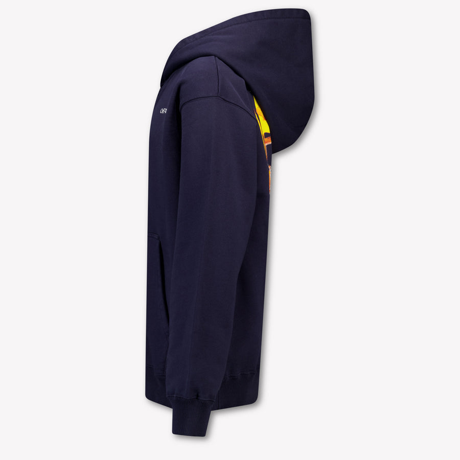 Off-White Kids Boys Cardigan In Dark Blue