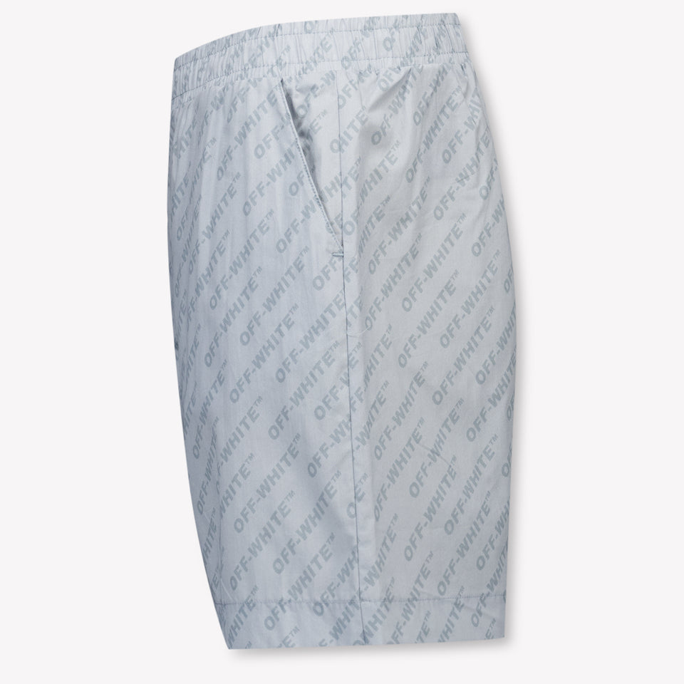 Off-White Kinder Jongens Shorts In Licht Blauw