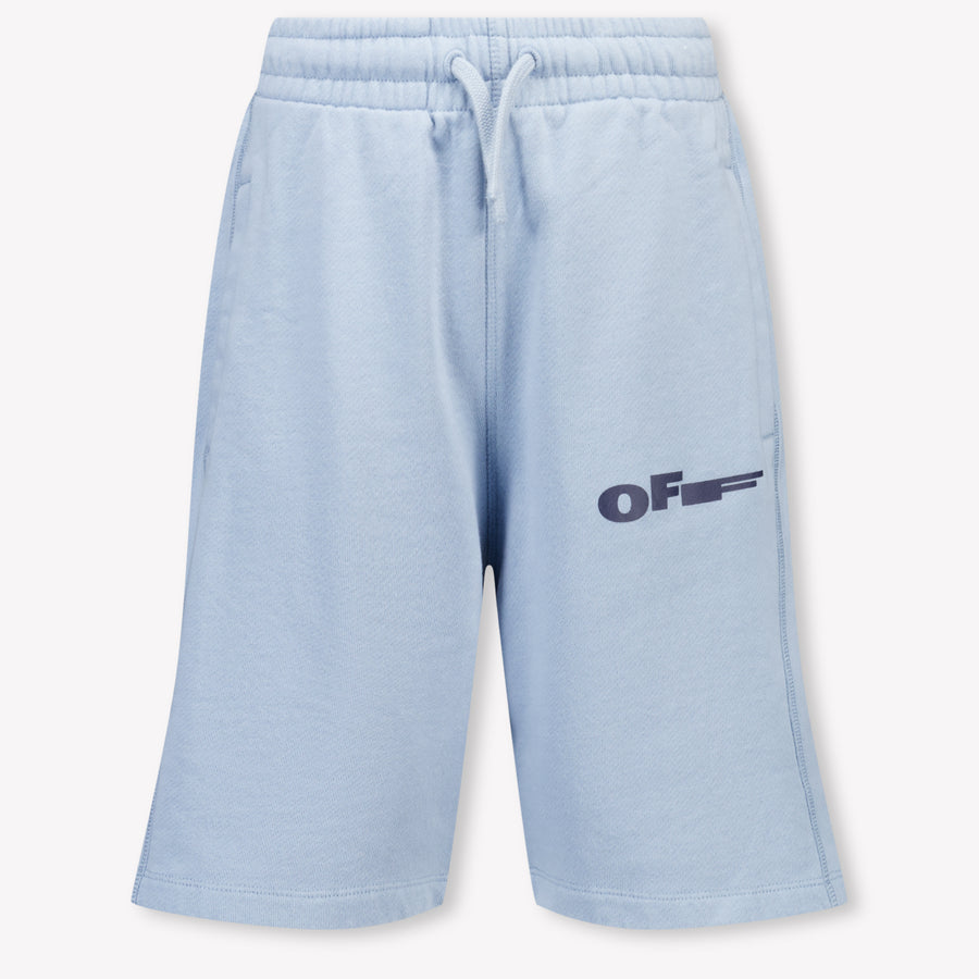 Off-White Kids Boys Shorts In Light Blue