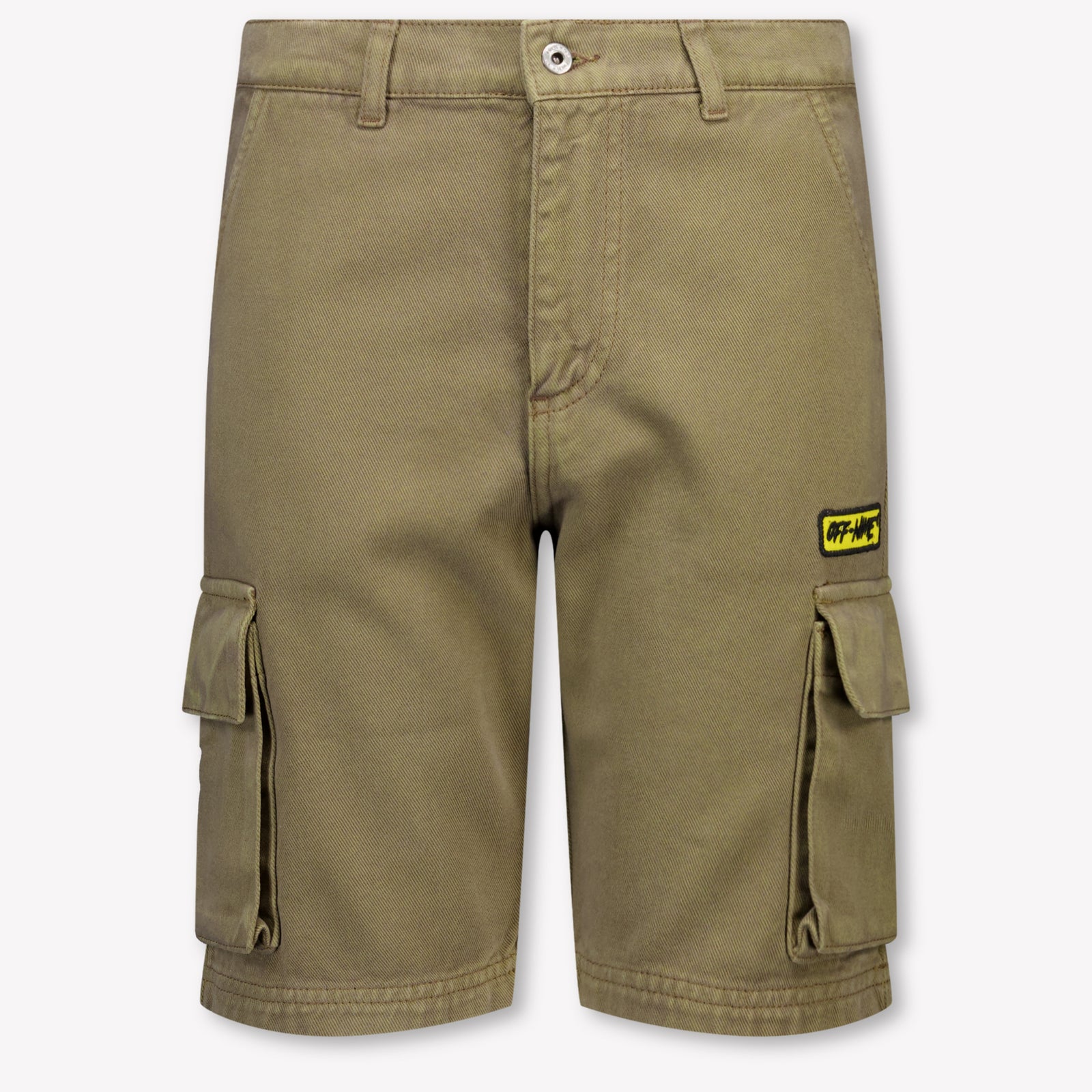 Off-White Kids Boys Shorts In Olive Green