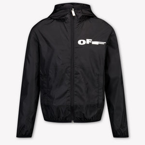 Off-White Kids Boys Summer jacket In Black