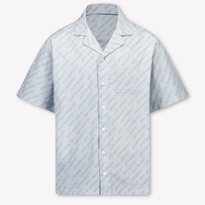 Off-White Kinder Jongens Blouse In Licht Blauw
