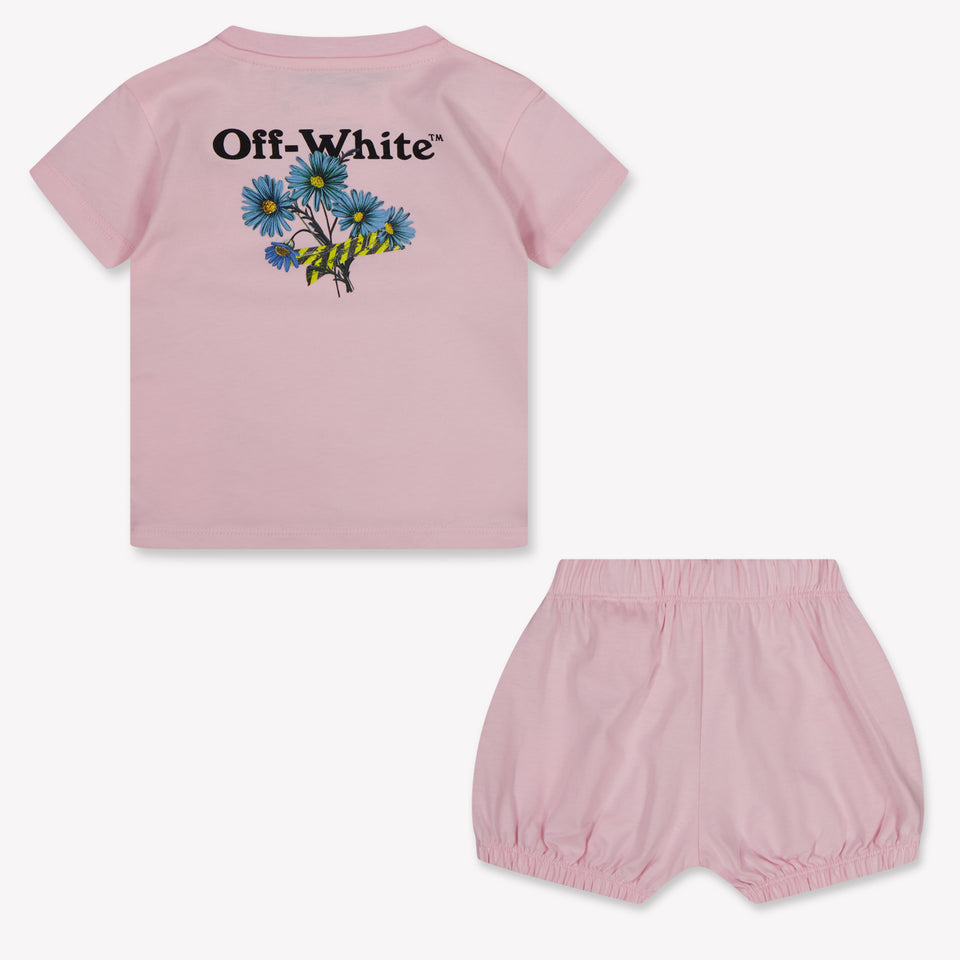 Off-White Baby Meisjes Setje In Licht Roze
