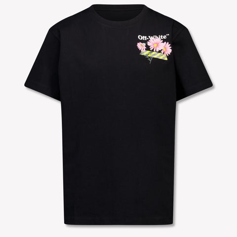 Off-White Kinder Meisjes T-Shirt In Zwart