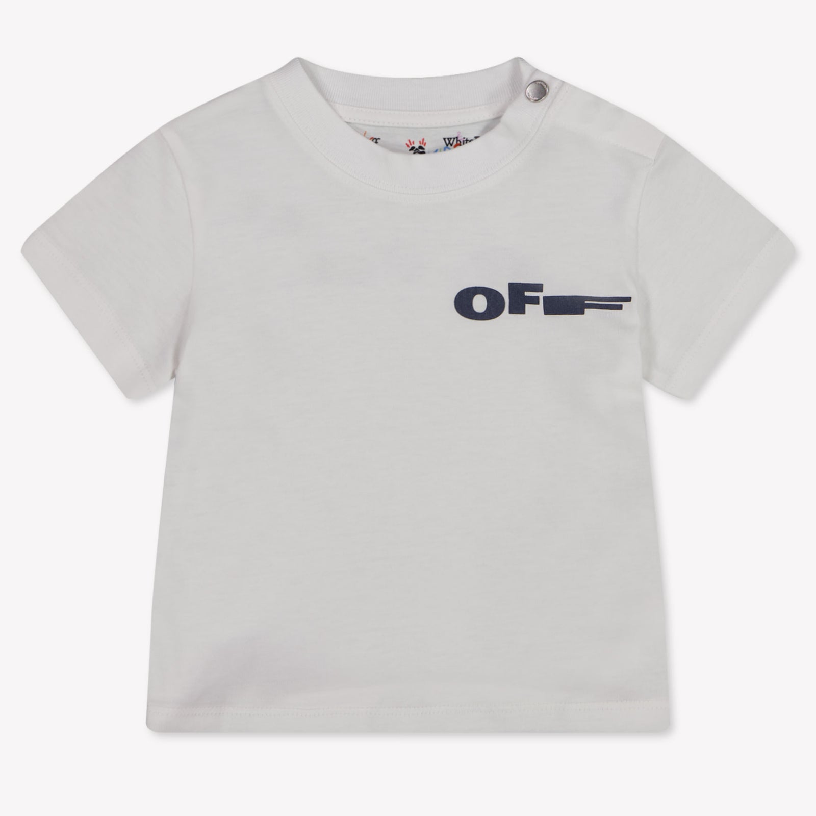 Off-White Baby Jongens T-Shirt In Wit