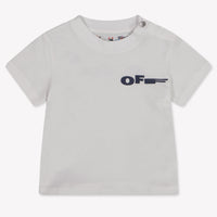 Off-White Baby Jongens T-Shirt In Wit
