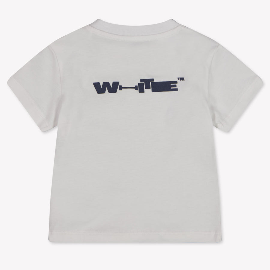 Off-White Baby Jongens T-Shirt In Wit