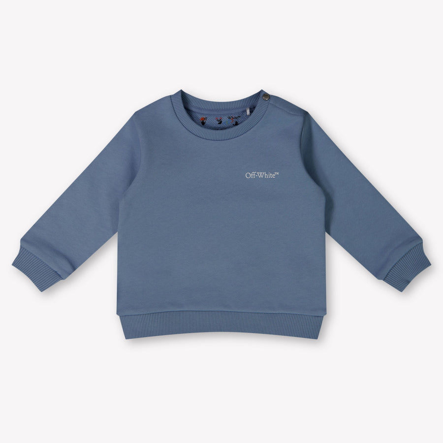 Off-White Baby Jongens Trui In Licht Blauw