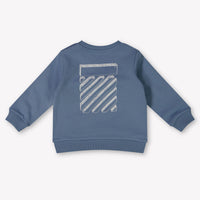 Off-White Baby Jongens Trui In Licht Blauw
