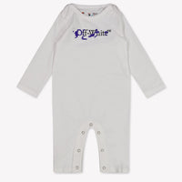 Off-White Baby Boys Playsuit In White