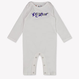 Off-White Baby Boys Playsuit In White
