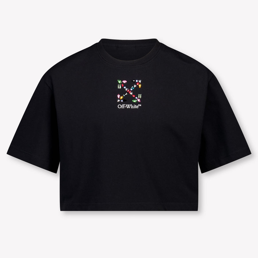 Off-White Kinder Meisjes T-Shirt In Zwart