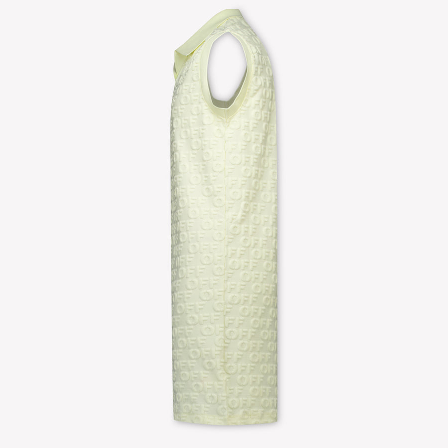 Off-White Kids Girls Dress In Yellow