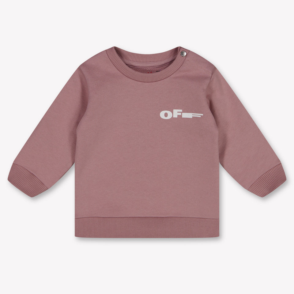 Off-White Baby Girls Sweater In Light Pink