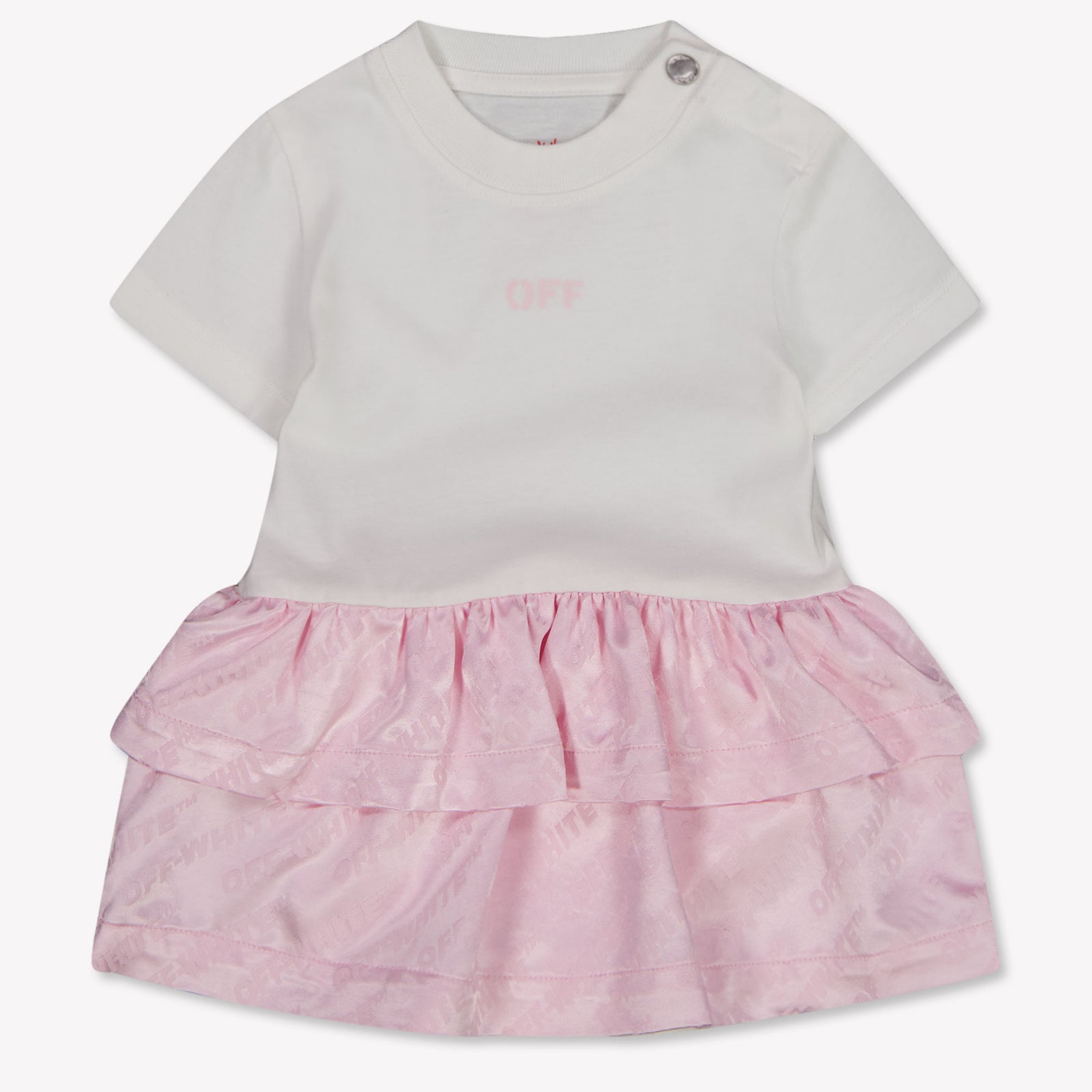 Off-White Baby Girls Dress In Light Pink