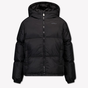 Off-White Kids Boys Jackets In Black